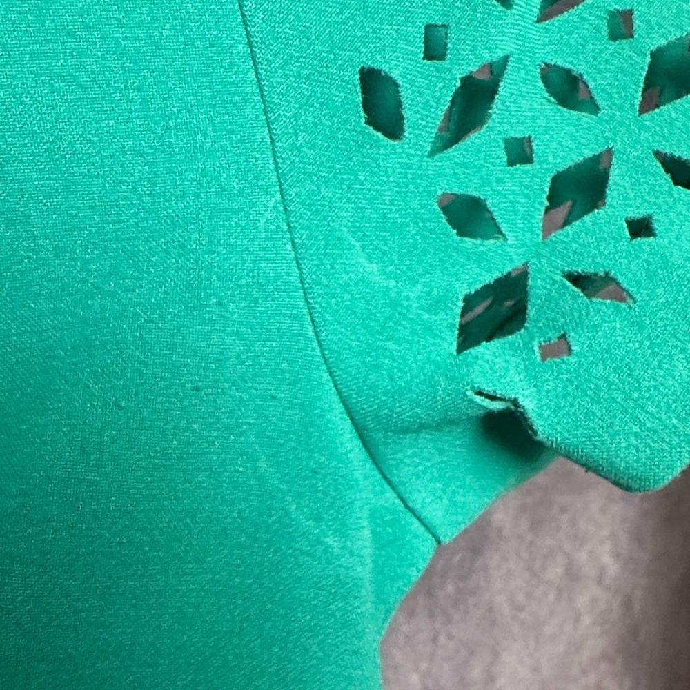 Banana Republic Teal Mini Dress with Cutout Accents - Picture 3 of 4